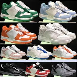 Poza biurem Białe strzały buty do koszykówki OW Jogging Sports Sports Sneakers Blue Black Low skórzany zamek błyskawiczny Kobiet Viri Girl Abloh Red Grey Pink Runner Treners