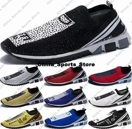 أحذية مدربين الحجم 5 11 مصمم Sorrentos Slip on Sneakers الرجال يركضون نساء فاخرون سود جورب حذاء الشباب الأخضر US 5