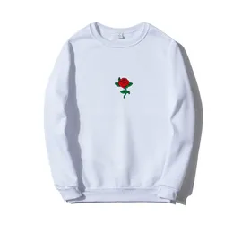 Yeni Erkek Hip Hop Günlük Kısa Popüler Sweatshirts Moda Adam Street Giyim Harajuku Sonbahar Kış Komik Gül Baskı Kapşın