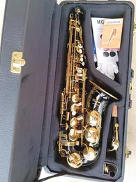 Nowy czarny saksofon saksofonowy Yas-82z Japonia marka Alto Saxofone ellat instrument muzyczny profesjonalny Sax z obudową