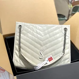Borsa da donna in pelle cucita Designer Niki Tote Shopping Bag Borsa messenger con tracolla regolabile Portafoglio per borsa per pendolari