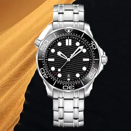 オメグ2813ムーブメントオートマチックマシンの腕時計男性のための新しいダイヤルマスターウォッチ41mmサファイアワークウォッチラグジュアリーブランド明るい折りたたみストラップモントレウォータープルーフ