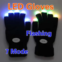 LED Glow Glove Rave światło migające w górę palcem