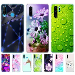 Fall för Huawei P30 Pro Case P30Pro Silikon TPU-telefon bakåt omslag på Vog-L29 ELE-L29 P 30 Lite