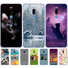 Para Meizu X8 Case Silicon Soft TPU Back Phone Cover For X 8 MeizuX8 Clear Painting Fundas Protective Coque Bumper