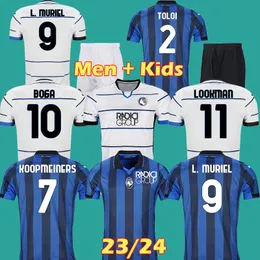 23 24 Atalanta B.C. Soccer Jersey Lookman 2023 2024 L.Muriel Boga de Roon Duvan Muriel Ata Bc Bergamasca Maglia da Calcio Men Kids kit onmorm 111