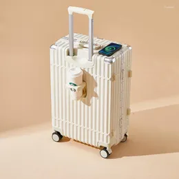 スーツケースUSBインターフェイススーツケース28インチレジャー旅行ユニバーサルホイールPVCインナーパッチバッグ荷物ケース