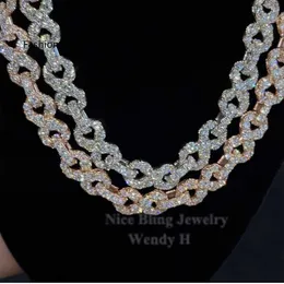 Colares com pingente de joias de designer de joias personalizadas de hip hop colar de joias de diamante gelado s925 prata para sempre 8 ouro moissanite design de corrente para homens