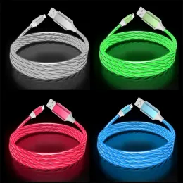 2A Phone Cables Fast Charger LED Flowing Light Cable Charging Line Streamer Quick Charge Wire for Samsung Huawei Xiaomi phones