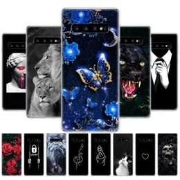 Case For Samsung Galaxy S10 Plus Silicon TPU Cover E G975F SM-G973F Protective Back