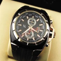 V6 Luxury Quartz Watch For Man Size Male Watch 2686