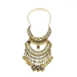 Pendant Necklaces Vintage Women Statement Tassel Exaggerated Turkish Chains Bohemian Ethnic Feminina