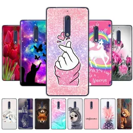 For Nokia 1 2 2.1 3 3.1 5 5.1 2018 Case Painted Silicon Soft TPU Back Phone Cover For Plus Protective Coque Bumper