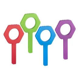 Baby Teethers Toy Key Shape Grab Chews Food Grade Silicone Teething Toys for Toddler Kids Oral Motor Training