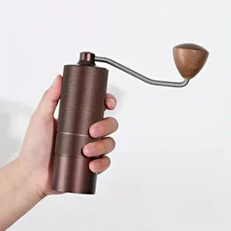 Moedor de grãos de manivela de metal completo de alta qualidade, máquina de café de núcleo de moagem de aço inoxidável super econômica, moedor de grãos de café manual