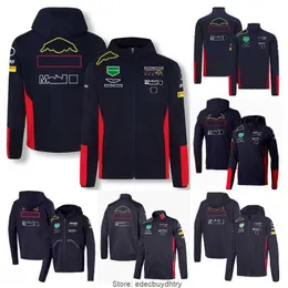 Wnay Men's Hoodies F1 Redbulls Hoodie Formel 1 Racing Fans Motorsport Zip Up Jacket Autumn Winter Overdized Sweatshirt Casual Coat Plus Size