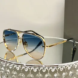 Dita H-Seven Men Women Designer Metal Gold Gold Frame Business Sports Style Sunglasses Caixa original