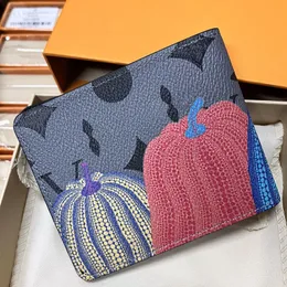 Kadın balkabağı cüzdan deri debriyaj çanta tasarımcıları yüksek kaliteli çiçek mektubu madeni para cüzdanları orijinal kutu m81967