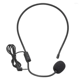 Cuffie con microfono stereo cablato da 3,5 mm Mini per altoparlante vocale Testa Mic Altoparlante Lezione Discorso didattico