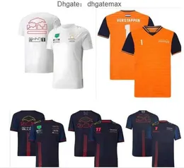 F1 Redbulls Racing T-Shirt Yaz Yeni Yuvarlak Boyun Polo Gömlek Aynı Stil Özel