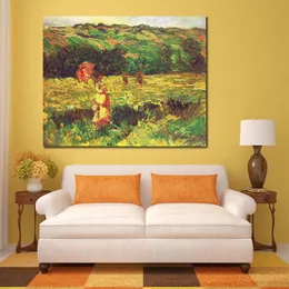 Canvas Wall Art The Promenade 근처 Limetz Claude Monet Painting Handmade Oil Artwork 현대 스튜디오 장식