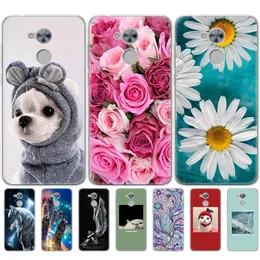 Täcktelefonfodral för Huawei Honor 6a Soft TPU Silicone Back 360 Full Protective Transparent Fundas Clear Coque