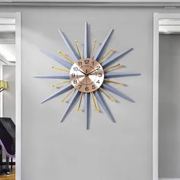 Wall Clocks Giant Luxury Nordic Clock Living Room Large Silent Metal Aesthetic Modern Design Reloj Pared Grande Home Decor ZP50BGZ