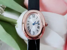 New Women's Quartz Battery Watch Leather Strap Roman Style Steel Watch
