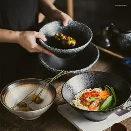 Skålar kinglang japansk ramen skål keramisk nudel sopp tabell stor ris hatt hushållssallad risbåg