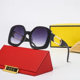 Óculos de sol de designer de luxo para homens, mulheres, homens, óculos de sol, moda, atitude, lente de proteção UV400, moldura completa, banhado a cores, vêm com caixa Packag 1589