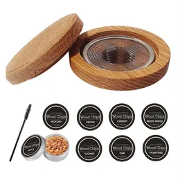 Bar Tools Cocktail Smoker Kit Whisky Cappa in legno affumicato in legno per bevande Accessori da cucina Drop Delivery Home Garden Dining Barw179Y