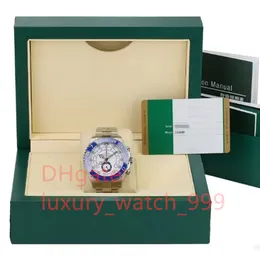 Designer-Herrenuhr, Top-Qualität, 904L-Stahl, Chronograph, funktionierende Armbanduhren, 44 mm, 116681, 18 Karat Gold, Keramiklünette, automatische Maschine, Kaliber 7750, Herrenuhr