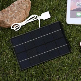 Chargers USB Solar Panel Outdoor 5W 5V Portable Charger Pane Climbing Fast Polysilicon Travel DIY Generator 230728