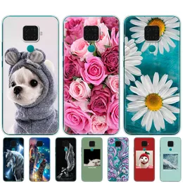 Huawei Mate 30 Lite Case透明なバックカバーNova 5i Pro Soft TPU Coque Bumper Capaのシリコン電話ケースカバー