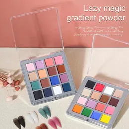 Paznokcie Glitter 16 KOLORY ZATRZYMAJ Gradient Solid Powder Pigment Pigment żel Polskie lakiery sztuki