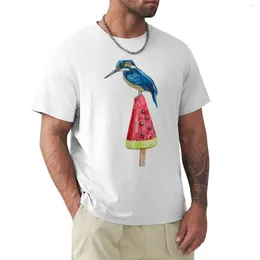 Мужская футболка Polos Kingfisher индивидуальная T Roomts Summer Tops Boys Print Рубашка для животных мужская рукав с длинным рукавом