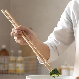 Bacchette 33cm / 42cm Super lunghe in legno Cook Noodles Pentola fritta in stile cinese Bastoncini Attrezzo da cucina