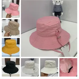Женщина широкая ковша шляпы 2022 весна лето Новые дышащие женские девушки Le Bob Artichaut Fisherman Sun Hat Cap Big Brim UV Prot281k