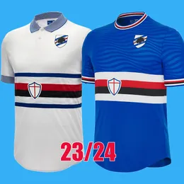 23 24 UC Sampdoria camisas de futebol LINETTY MARONI DAMSGAARD JANKTO TORREGROSSA YOSHIDA 2023 2024 GABBIADINI CAPUTO AUGELLO camisa de futebol