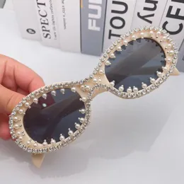 Solglasögon 2023 Barock kvinnors lantar Oculos Gafas de Sol Feminino Lunette Solei Unika damer Diamond Sun Glasses Mujer