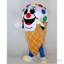 2019 Factory Outlets Ice Cream Mascot Costume Fancy Birthday Party Dress Halloween Carnivals Costumes255b