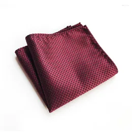 Bow Ties Fashion 25x25cm Silk Polyester Pocket Towel Retro Hankerchief Scarves Vintage Hankies Men's Square Handkerchiefs