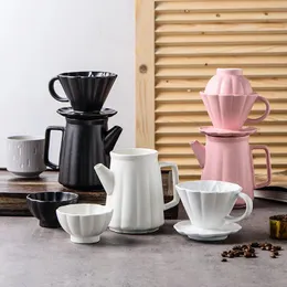 1 Set Caffettiera Versare, Decanter con gocciolatore in ceramica di alta qualità, Macchina da caffè con filtro per la casa, Birra manuale, Accessorio per erogazione lenta manuale