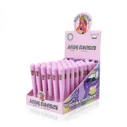 Rolling storage Tool Cigarette Smoking Lady hornet Pink plastic Herb Rolling Paper Maker Manual Tobacco Roller Cone Joint tubes with Doob Tube Bong