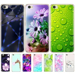 Silicone TPU Case For Xiaomi Redmi Note 5A Cover For 5 A Phone Case Cat Flower