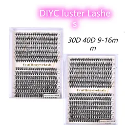 رموش كاذبة 280 PCS Cluster Lashes الفردية 30d 40d طولها 14 صفوف مجموعات الرموش مجموعات Wispy DIY في المنزل 230617