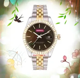 Fashion Mens Auto Date Cool Watches 40mm Iced Out Movimento al quarzo giapponese Orologio in acciaio inossidabile Tre punti super orologio da uomo Montre de luxe regali