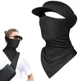 Motorcykelhjälmar Mask Cycling Balaclaava Full Cover Face UV Sun Protector Covering Hat Summer Antiuv Biker Hjälm Head Scarf