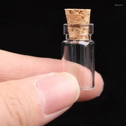 Depolama Şişeleri 10 PCS Cork Minik Flakonlu Küçük Camlar Düğün Takı için 11x22mm