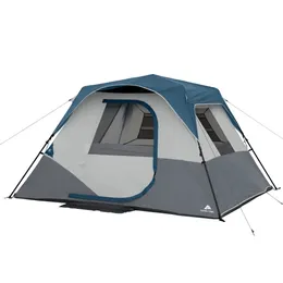 テントとシェルター6人のインスタントキャビンテント付きLEDライトテントアウトドアキャンプキャンプテント230716